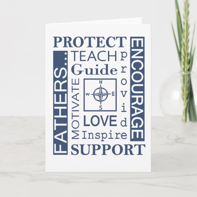 Father's Day Greeting Card/Typography Card (Front)