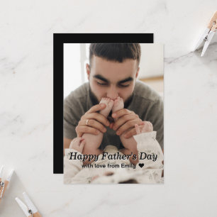 Fathers day greeting card with photo