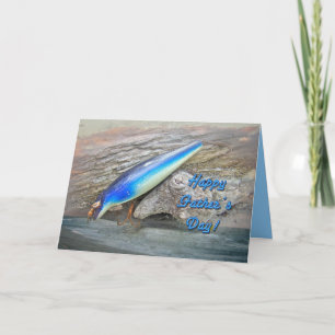 Father's Day Greeting - Vintage Fishing Lure Card