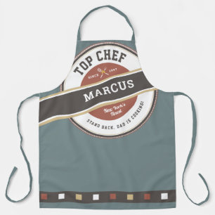 Father's Day Grillmaster Top Chef Funny Apron