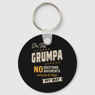 Father's Day Grumpa Way Funny Grandpa Key Ring
