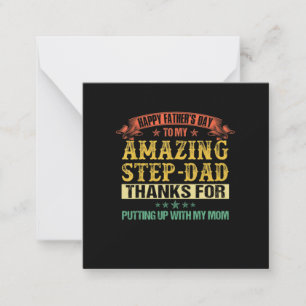 Father's Day   Happy Father's Day To Step Dad Card