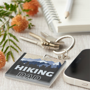 Father's Day Hiking Dad Key Ring