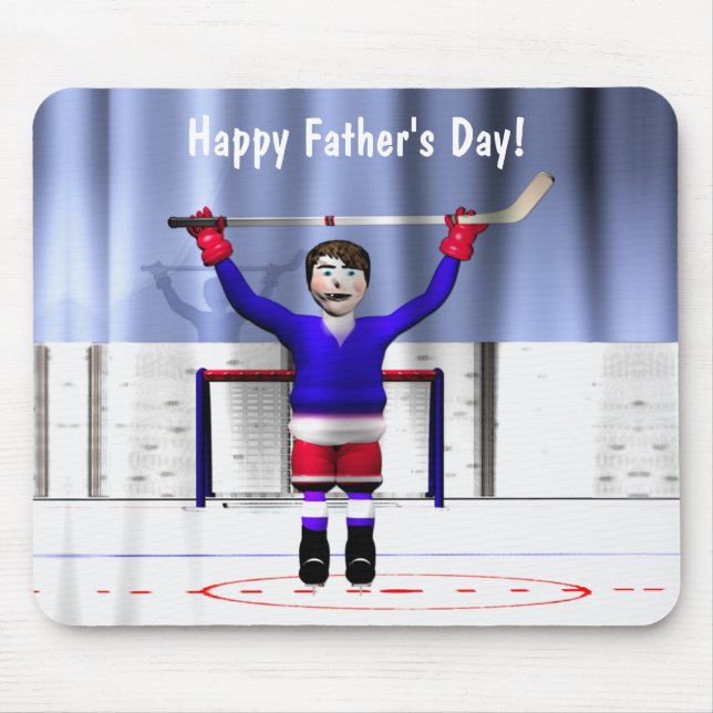 Father's Day Hockey Winner Mouse Pad (Front)