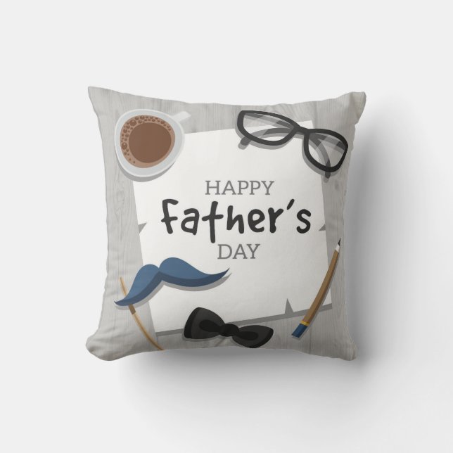 Father's Day Holiday Greeting Cushion (Front)