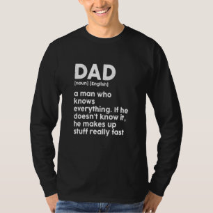 Fathers Day Humour Dad Sarcasm Dictionary Definiti T-Shirt