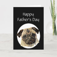 Father's Day Humour Pet, Pug Dog