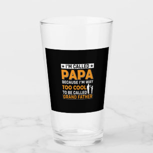 Father's Day I Am Called Papa Glass
