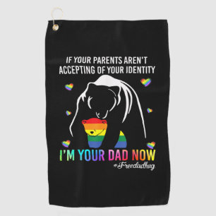 Father's Day I Am Your Dad Now Golf Towel