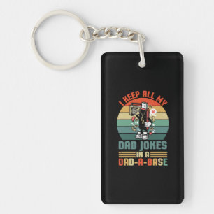 Father's Day I Keep All My Daddy Jokes Key Ring