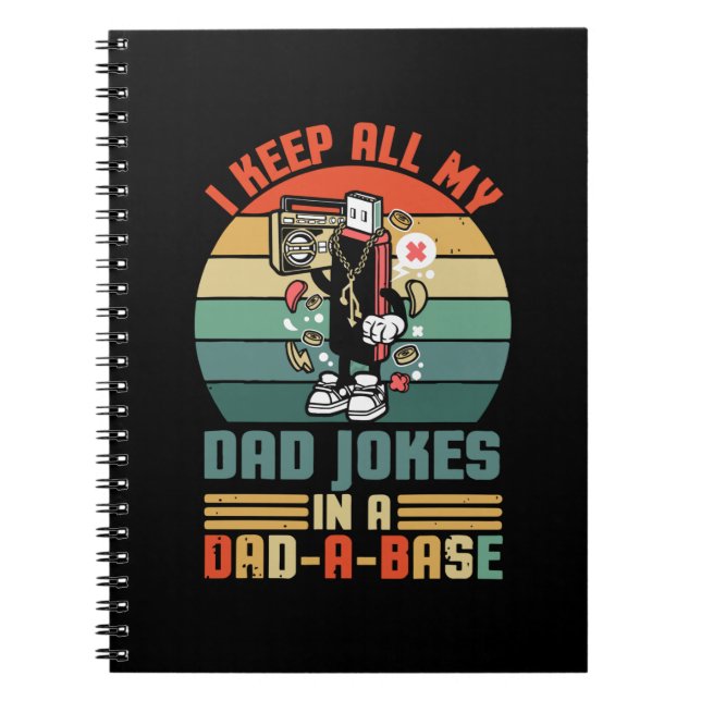 Father's Day I Keep All My Daddy Jokes Notebook (Front)