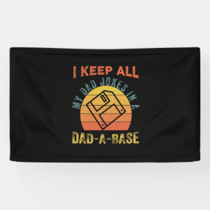 Father's Day I Keep All My Father Jokes Banner