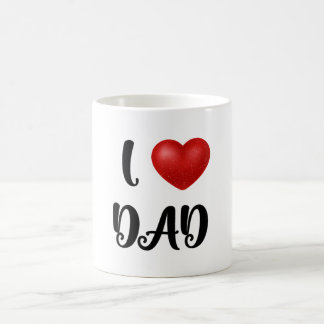 Father's Day I Love Dad Heart Explosion Gift Coffee Mug
