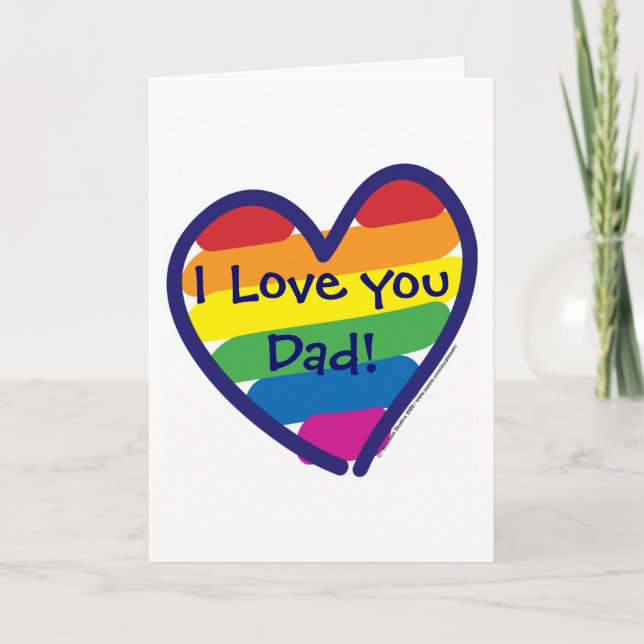 Father's Day I Love You Dad Card (Front)