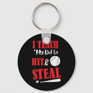 Father's Day I Teach My Kid To Hit Key Ring