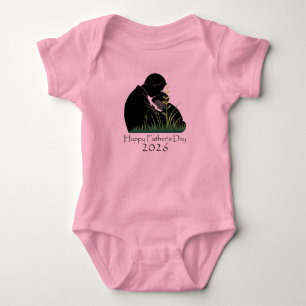 Father's Day in 2026, father holding child Baby Bodysuit
