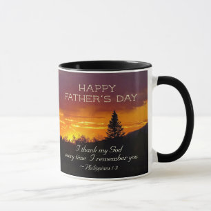 Father's Day Inspiring Scripture, Philippians 1:3 Mug