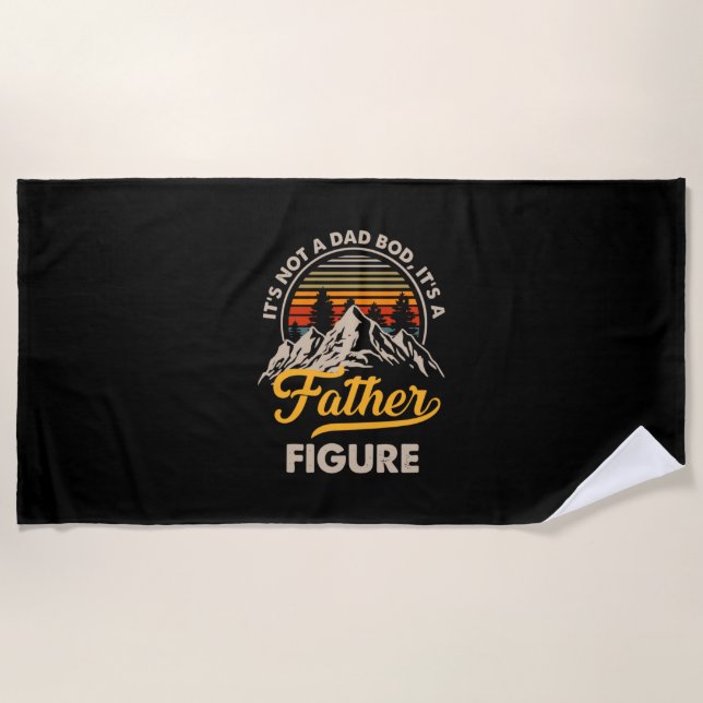 Father's Day It Is A Daddy Figure Beach Towel (Front)