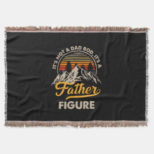 Father's Day It Is A Daddy Figure Throw Blanket