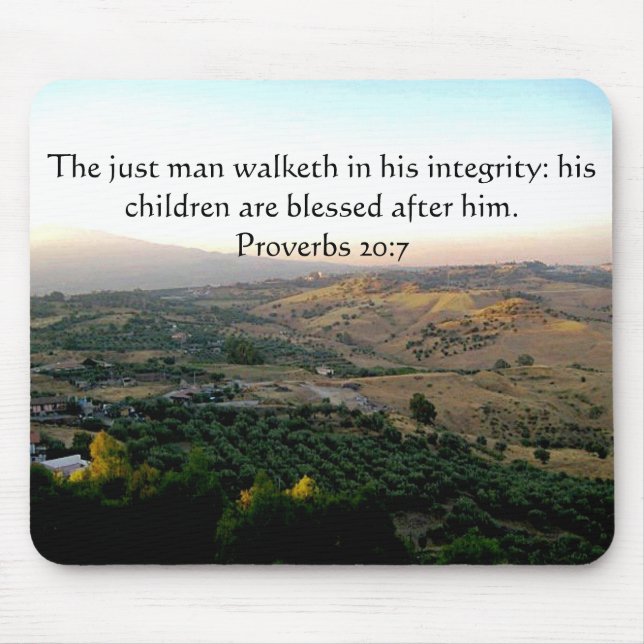 Father's Day Italy & Scripture Gifts Mouse Pad (Front)