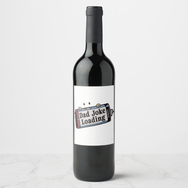 Father's day joke wine label (Front)