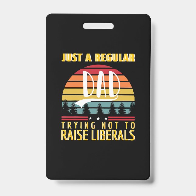 Father's Day | Just A Regular Dad ID Badge (Front)