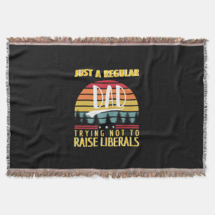 Father's Day Just A Regular Dad Throw Blanket