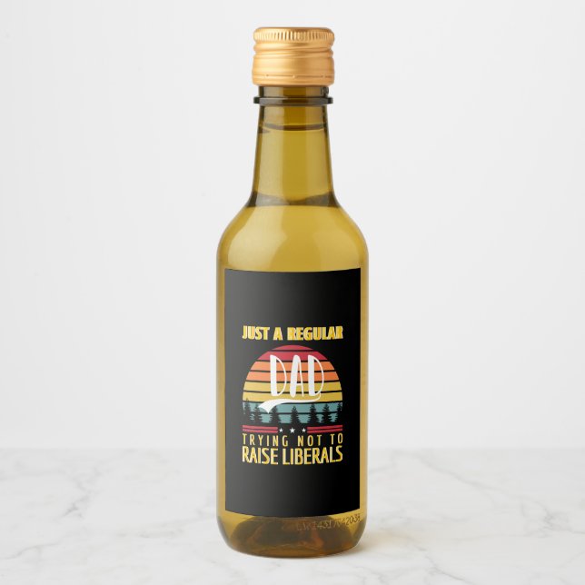 Father's Day | Just A Regular Dad Wine Label (Front)