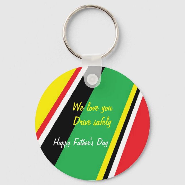 Father's day keychains-drive safely key ring (Front)