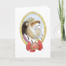 Father's Day King Lion Card