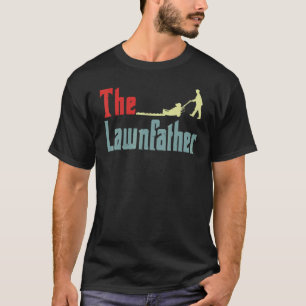 Fathers Day Lawn Mowing The Lawnfather Gardening D T-Shirt