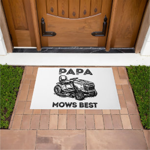 Fathers Day Lawn Tractor Riding Lawn Mower  Doormat