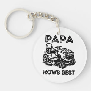 Fathers Day Lawn Tractor Riding Lawn Mower Key Ring