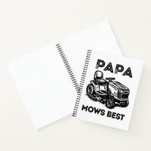 Fathers Day Lawn Tractor Riding Lawn Mower Notebook