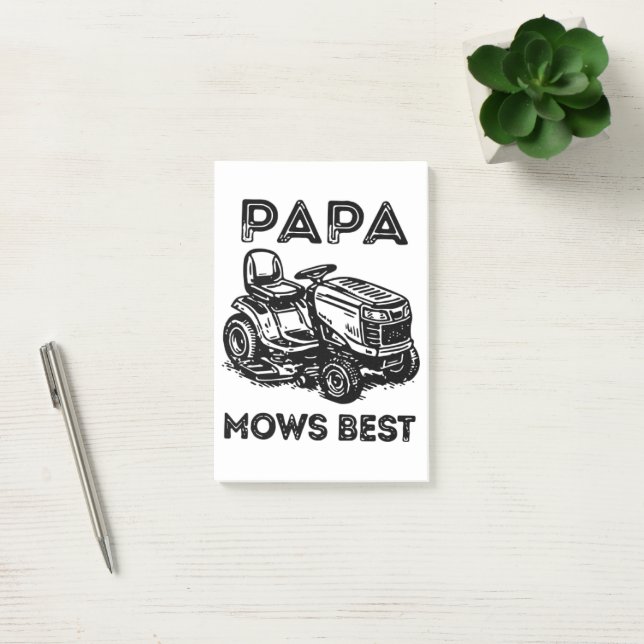 Fathers Day Lawn Tractor Riding Lawn Mower  Post-it Notes (Office)