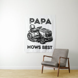 Fathers Day Lawn Tractor Riding Lawn Mower Tapestry