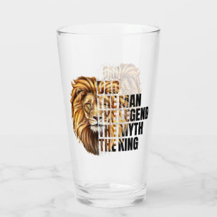 Father's Day Lion Glass