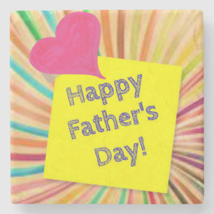 Father's Day Marble Stone Coaster