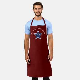 Fathers Day, Master Chef, Blue Star on Red Apron