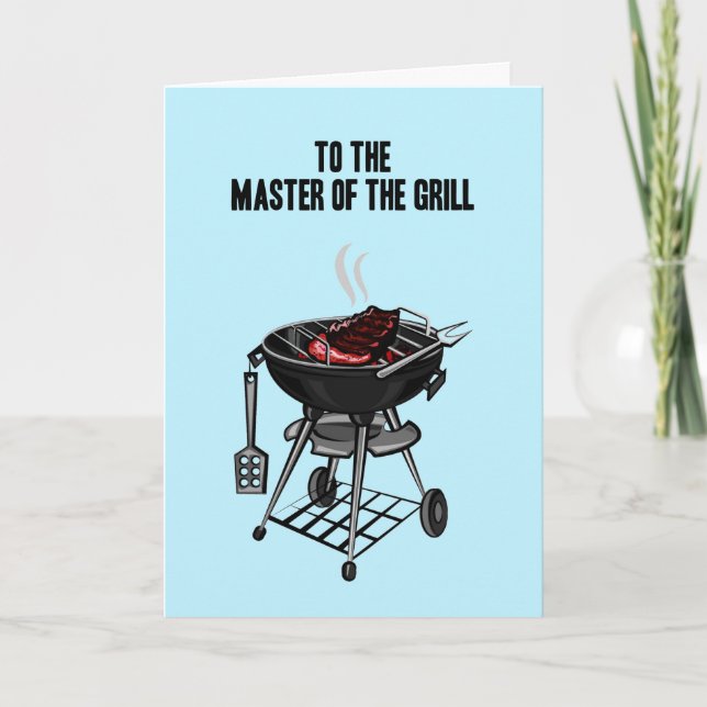Father's Day Master of the Grill card customize (Front)