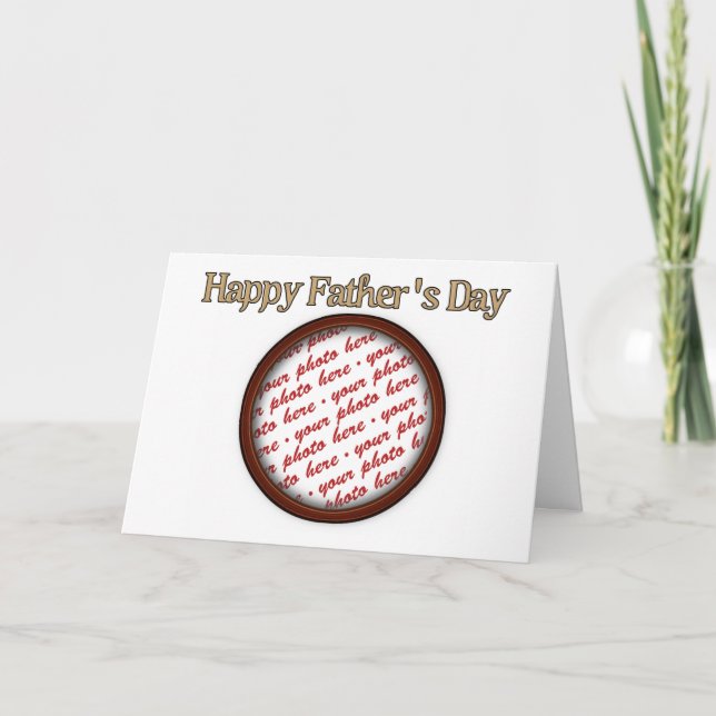 Father's Day Memento Frame custom Card (Front)