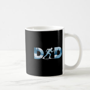 Fathers day mens cross-country skiing dad coffee mug