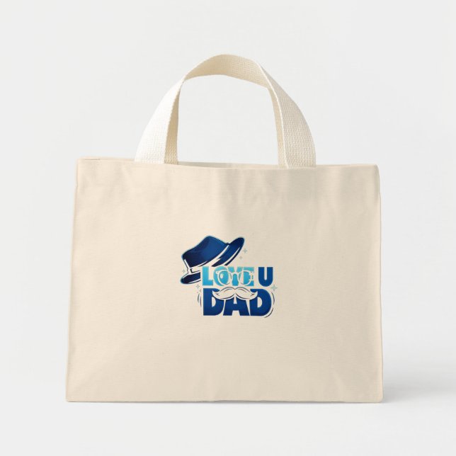 father's day mini tote bag (Front)