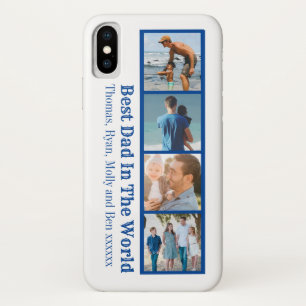 Father's Day Modern Photo Collage iPhone X Case