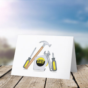 Father's Day Modern Simple Tools Whimsical Holiday Card