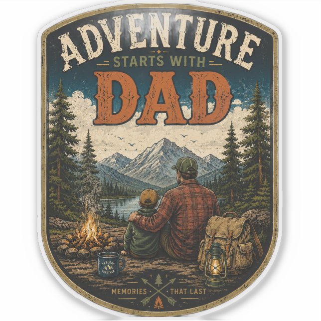 Father's Day Mountain Outdoor Design (Front)