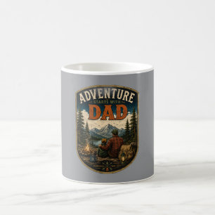 Father's Day Mountain Outdoor Design Coffee Mug