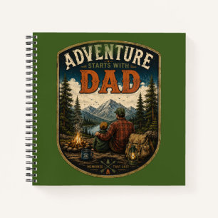 Father's Day Mountain Outdoor Design Notebook