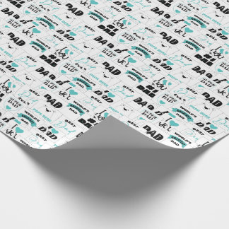 Father's Day Mugs Wrapping Paper