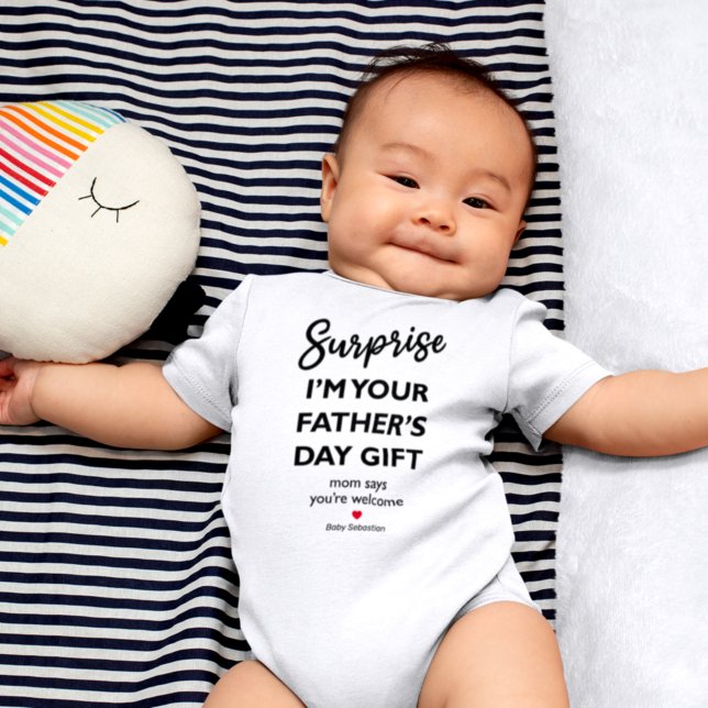 Father's Day Mum Says you're Welcome Baby Bodysuit (Creator Uploaded)